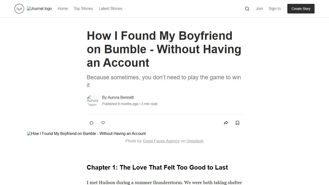 How I Found My Boyfriend on Bumble - Without Having an Account Journal